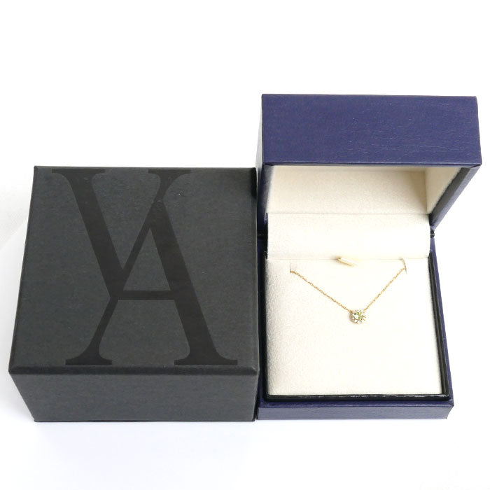 Vendome Aoyama ヴァンドーム青山 K18YG イエローゴールド ペリドット ダイヤ ネックレス AGVN611940PD ペリドット ダイヤモンド 1.2g 40cm レディース【中古】
