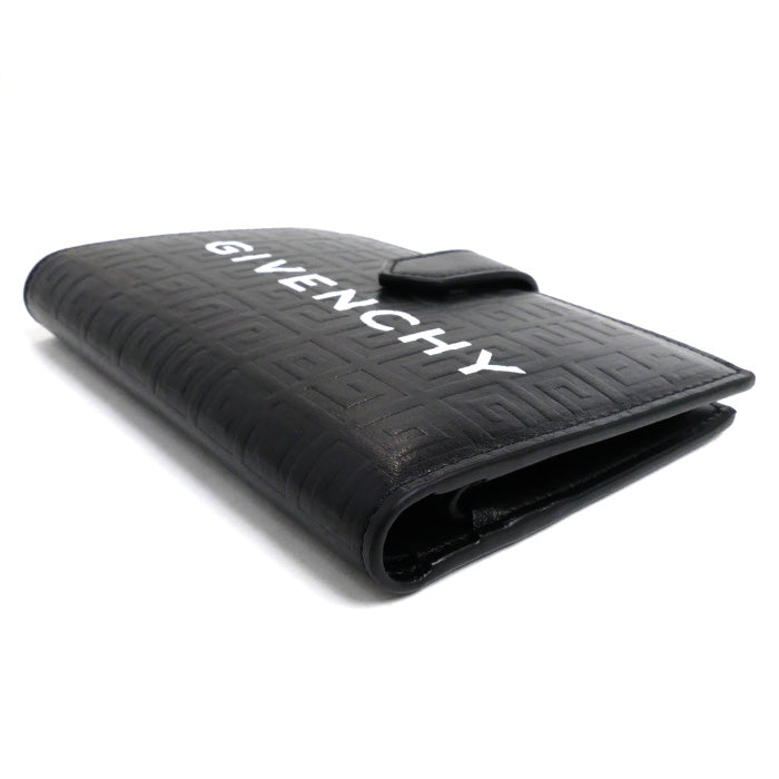 GIVENCHY ジバンシィ Gカット ミディアムウォレット 二つ折り財布 ブラック BB60K8B1J5001 メンズ レディース ユニセックス【中古】
