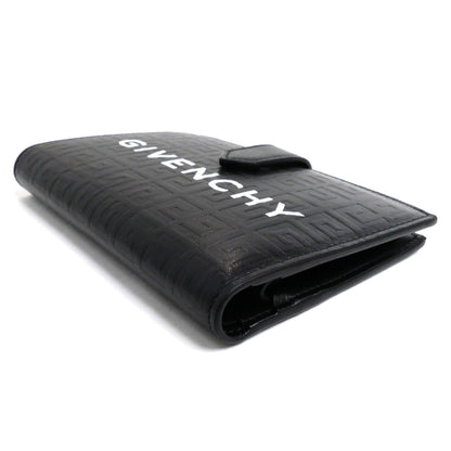 GIVENCHY ジバンシィ Gカット ミディアムウォレット 二つ折り財布 ブラック BB60K8B1J5001 メンズ レディース ユニセックス【中古】