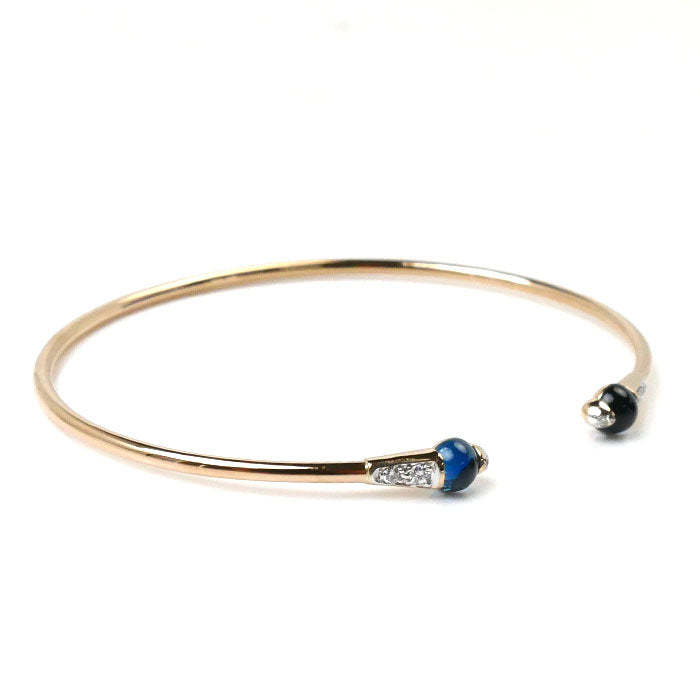 Pomellato ポメラート K18PG ピンクゴールド マーマ ノン マーマ ブルートパーズ ブレスレット PBB8010_O7000_DB0OY_M ブルートパーズ ダイヤモンド M 4.2g 16cm レディース【中古】【美品】