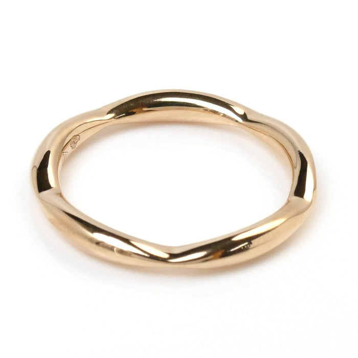 CHANEL シャネル K18PG ピンクゴールド カメリアコレクション ハーフエタニティ リング・指輪 J10836 ダイヤモンド 8号 48 2.2g レディース【中古】【美品】