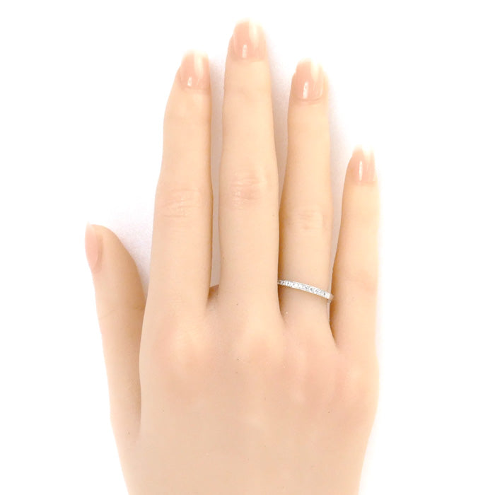 4℃ ヨンドシー K18WG ホワイトゴールド ダイヤ リング・指輪 ダイヤ 10号 2.1g レディース【中古】【美品】