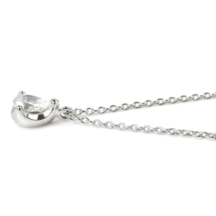 Vendome Aoyama ヴァンドーム青山 Pt950/850 ダイヤ ペアシェイプ ネックレス ダイヤモンド0.2ct 2.6g 40cm レディース【中古】【美品】