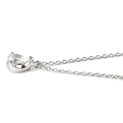 Vendome Aoyama ヴァンドーム青山 Pt950/850 ダイヤ ペアシェイプ ネックレス ダイヤモンド0.2ct 2.6g 40cm レディース【中古】【美品】