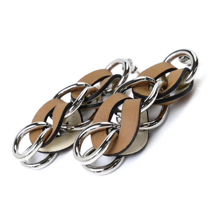 HERMES エルメス ヴォースイフト ヴィルヴォルト ロング ピアス H010636 U刻印 レディース【中古】【美品】