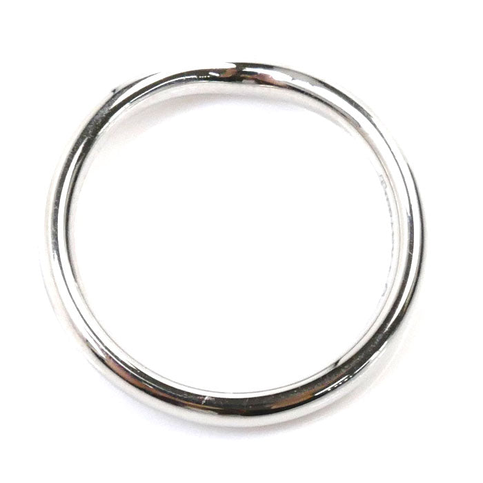 TIFFANY&Co. ティファニー Pt950プラチナ カーブドバンド ダイヤモンド リング・指輪 ダイヤモンド 7.5号 3.6g レディース【中古】【美品】