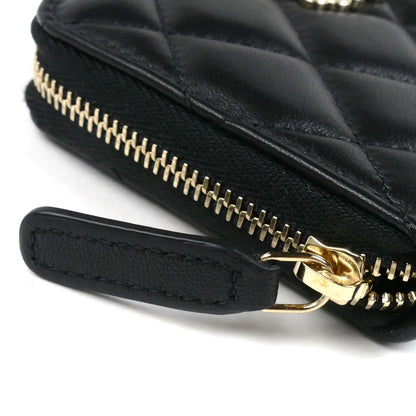 CHANEL シャネル マトラッセ COCO パール コインケース ブラック AP3811 レディース【中古】【美品】