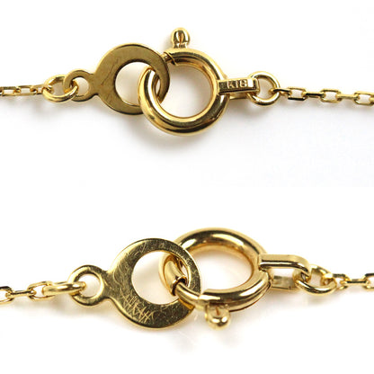 AHKAH アーカー K18YG イエローゴールド ビンドゥ 3Pダイヤ ネックレス AB1755010100 ダイヤモンド 0.9g 37/40cm レディース【中古】