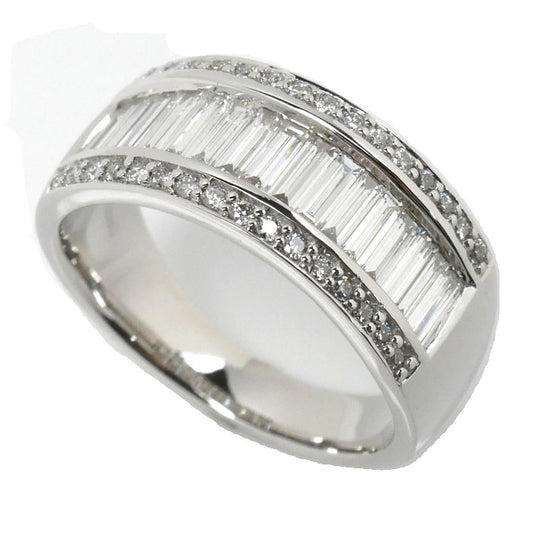 K18WG ホワイトゴールド ダイヤ リング・指輪 ダイヤモンド1.00ct 12号 7.2g レディース【中古】【美品】