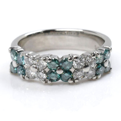 Pt900プラチナ ダイヤ リング・指輪 ダイヤモンド0.64ct/0.36ct 10号 6.9g レディース【中古】【美品】