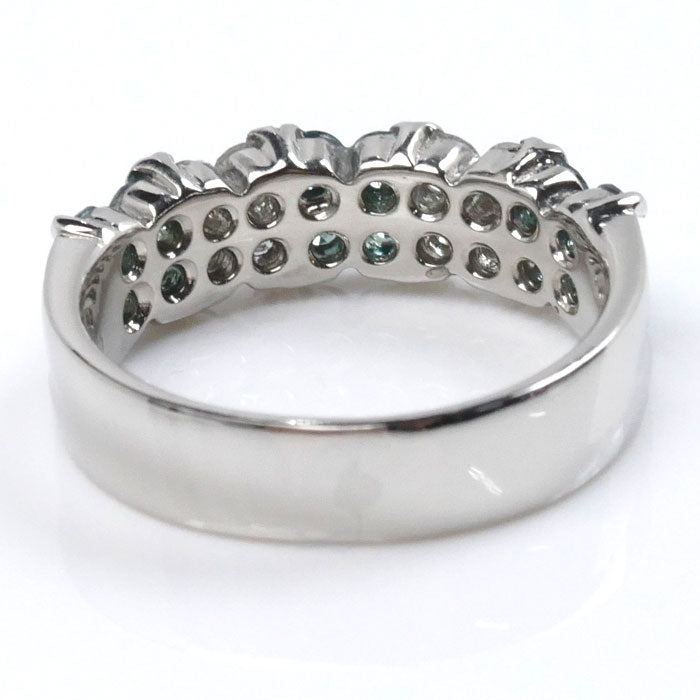 Pt900プラチナ ダイヤ リング・指輪 ダイヤモンド0.64ct/0.36ct 10号 6.9g レディース【中古】【美品】