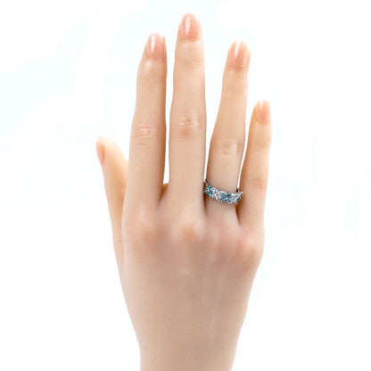 Pt900プラチナ ダイヤ リング・指輪 ダイヤモンド0.64ct/0.36ct 10号 6.9g レディース【中古】【美品】