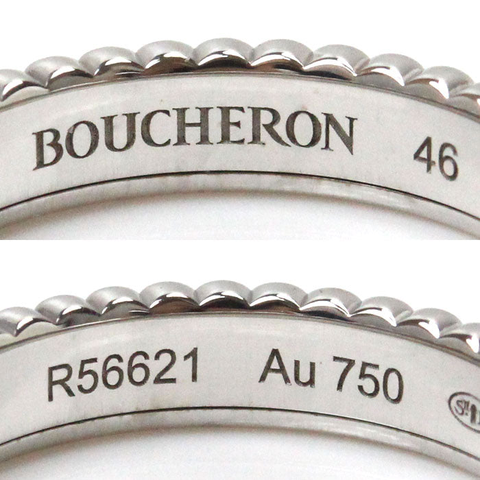 Boucheron ブシュロン K18WG ホワイトゴールド キャトル ラディアント フルパヴェ リング・指輪 JAL00294 ダイヤモンド 6号 46 2.9g レディース【中古】【美品】