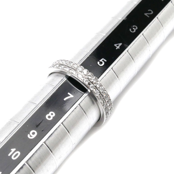 Boucheron ブシュロン K18WG ホワイトゴールド キャトル ラディアント フルパヴェ リング・指輪 JAL00294 ダイヤモンド 6号 46 2.9g レディース【中古】【美品】