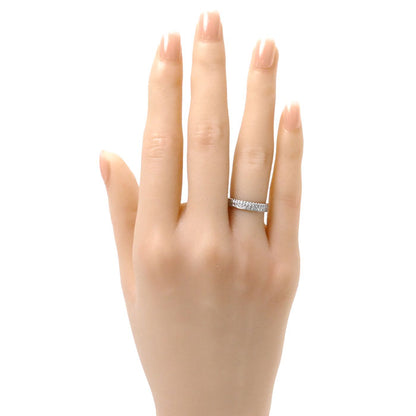 Boucheron ブシュロン K18WG ホワイトゴールド キャトル ラディアント フルパヴェ リング・指輪 JAL00294 ダイヤモンド 6号 46 2.9g レディース【中古】【美品】