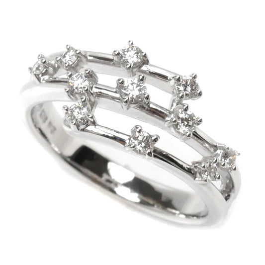TASAKI タサキ K18WG ホワイトゴールド ダイヤ リング・指輪 ダイヤモンド0.26ct 11.5号 4.3g レディース【中古】【美品】