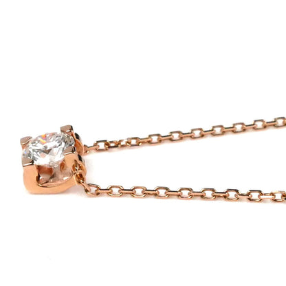 CARTIER カルティエ K18PG ピンクゴールド C ドゥ カルティエ ダイヤ ネックレス CRN7063100 ダイヤモンド0.31ct 2.5g 42cm レディース【中古】