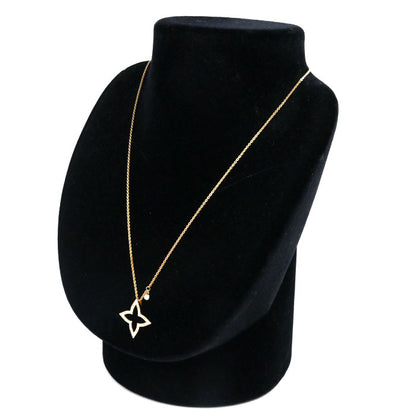 LOUIS VUITTON ルイ・ヴィトン K18PG ピンクゴールド オンブレ ブロッサム ダイヤ ネックレス Q03083 ダイヤモンド 6.1g 38-40-42cm レディース【中古】【美品】