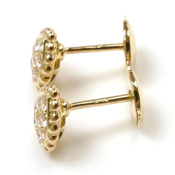 Boucheron ブシュロン K18YG イエローゴールド セルパンボエム ダイヤ エクストラスモール ピアス JCO00942 2.1g レディース【中古】