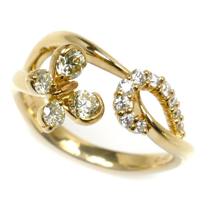 小寺智子 K18YG イエローゴールド ダイヤ リング・指輪 ダイヤモンド0.43ct 10号 4.3g レディース【中古】【美品】
