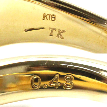 小寺智子 K18YG イエローゴールド ダイヤ リング・指輪 ダイヤモンド0.43ct 10号 4.3g レディース【中古】【美品】