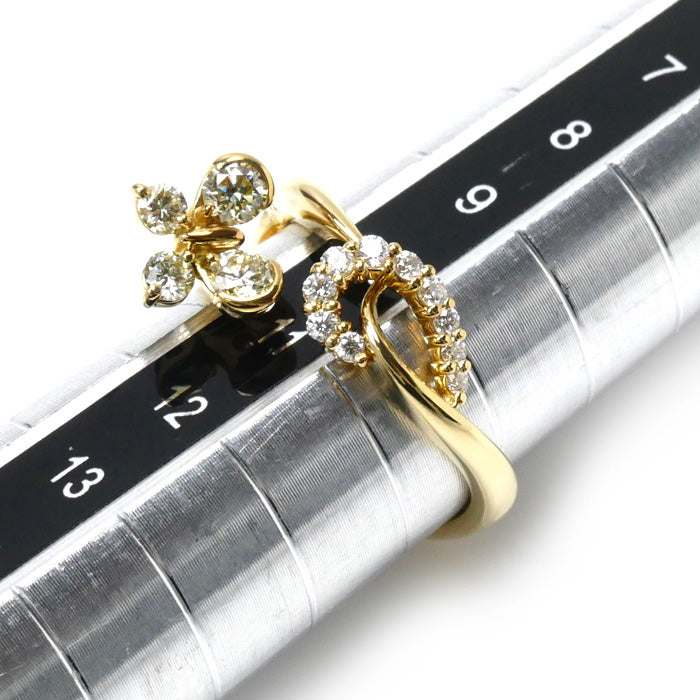 小寺智子 K18YG イエローゴールド ダイヤ リング・指輪 ダイヤモンド0.43ct 10号 4.3g レディース【中古】【美品】