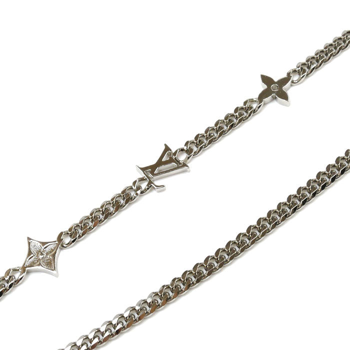 LOUIS VUITTON ルイ・ヴィトン メタル モノグラム ロウ ネックレス M01490 RM3273 65cm メンズ【中古】