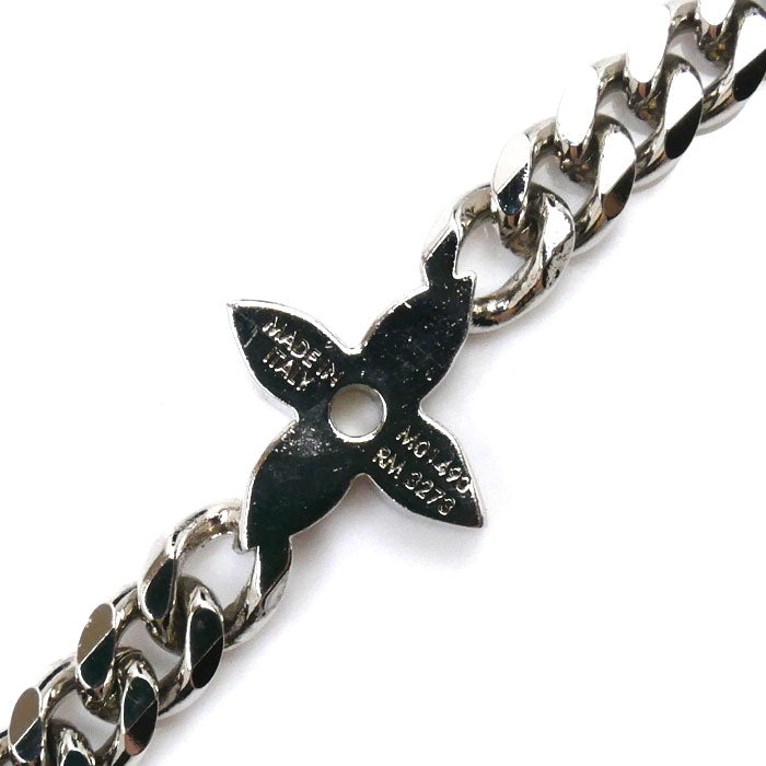 LOUIS VUITTON ルイ・ヴィトン メタル モノグラム ロウ ネックレス M01490 RM3273 65cm メンズ【中古】