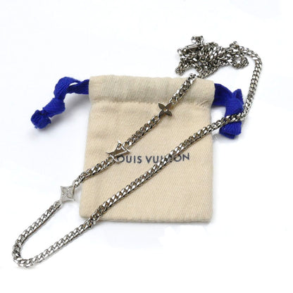 LOUIS VUITTON ルイ・ヴィトン メタル モノグラム ロウ ネックレス M01490 RM3273 65cm メンズ【中古】