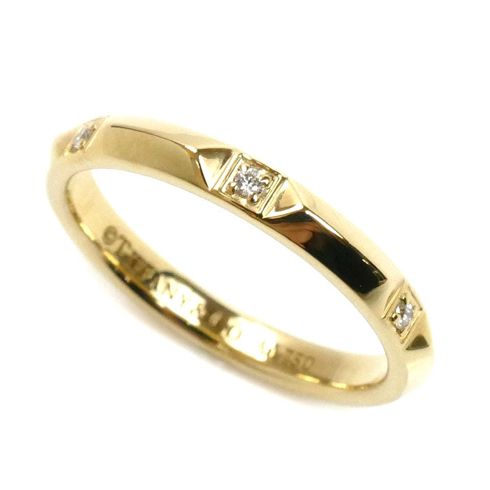 TIFFANY&Co. ティファニー K18YG イエローゴールド トゥルーバンド ダイヤ リング・指輪 67134710 ダイヤモンド 14号 3.4g レディース【中古】