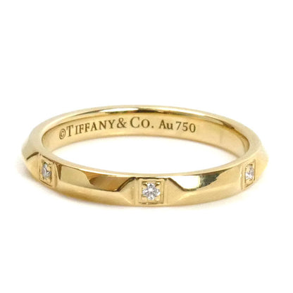 TIFFANY&Co. ティファニー K18YG イエローゴールド トゥルーバンド ダイヤ リング・指輪 67134710 ダイヤモンド 14号 3.4g レディース【中古】