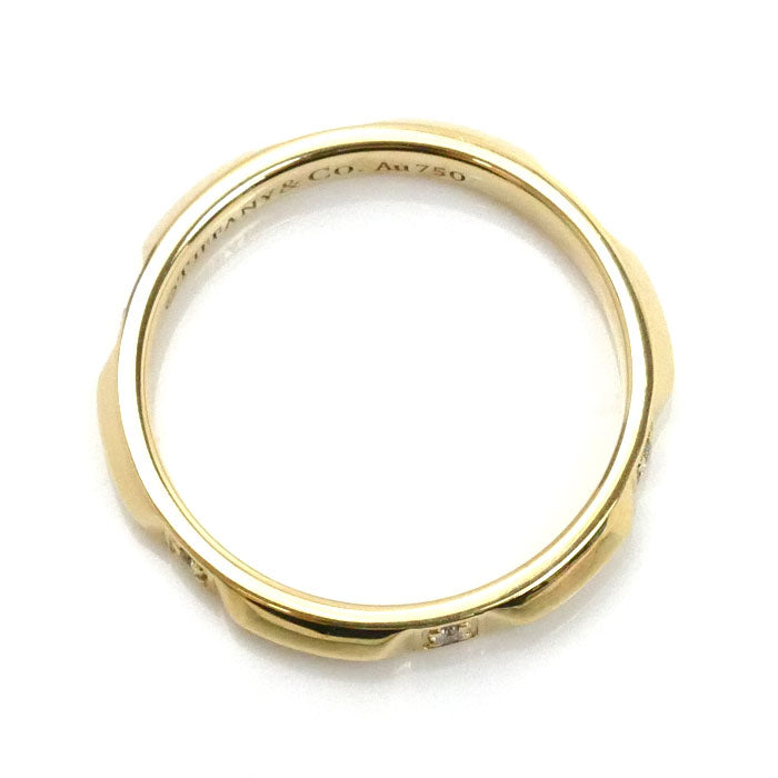 TIFFANY&Co. ティファニー K18YG イエローゴールド トゥルーバンド ダイヤ リング・指輪 67134710 ダイヤモンド 14号 3.4g レディース【中古】