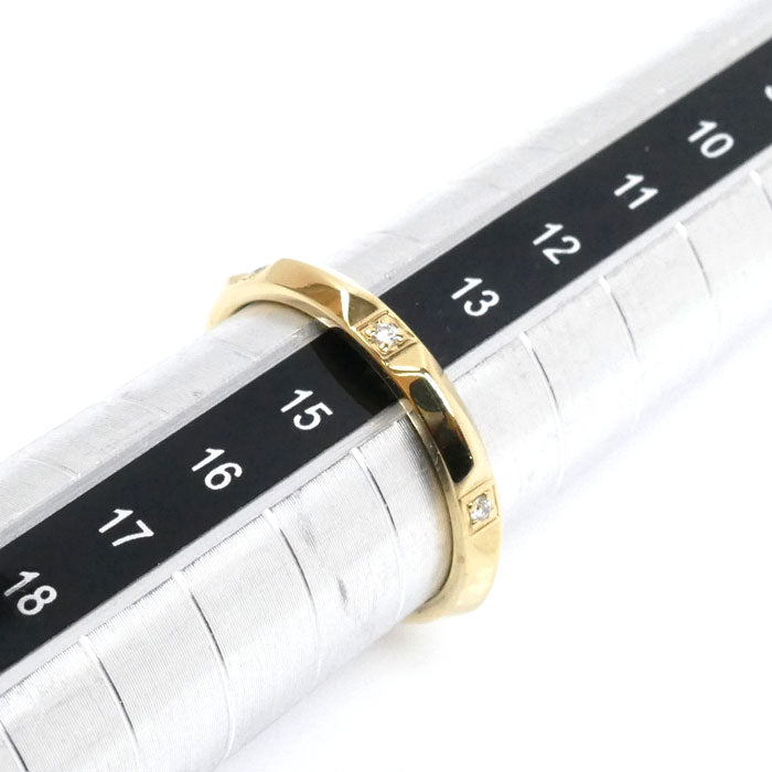 TIFFANY&Co. ティファニー K18YG イエローゴールド トゥルーバンド ダイヤ リング・指輪 67134710 ダイヤモンド 14号 3.4g レディース【中古】