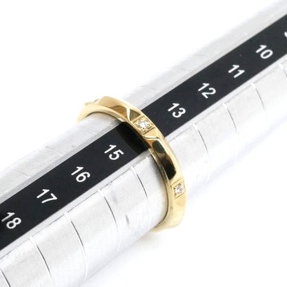 TIFFANY&Co. ティファニー K18YG イエローゴールド トゥルーバンド ダイヤ リング・指輪 67134710 ダイヤモンド 14号 3.4g レディース【中古】