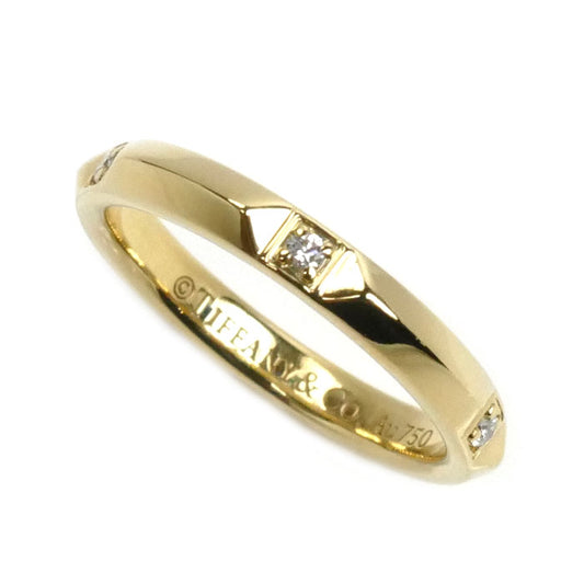 TIFFANY&Co. ティファニー K18YG イエローゴールド トゥルーバンド ダイヤ リング・指輪 67134605 ダイヤモンド 8号 3.1g レディース【中古】