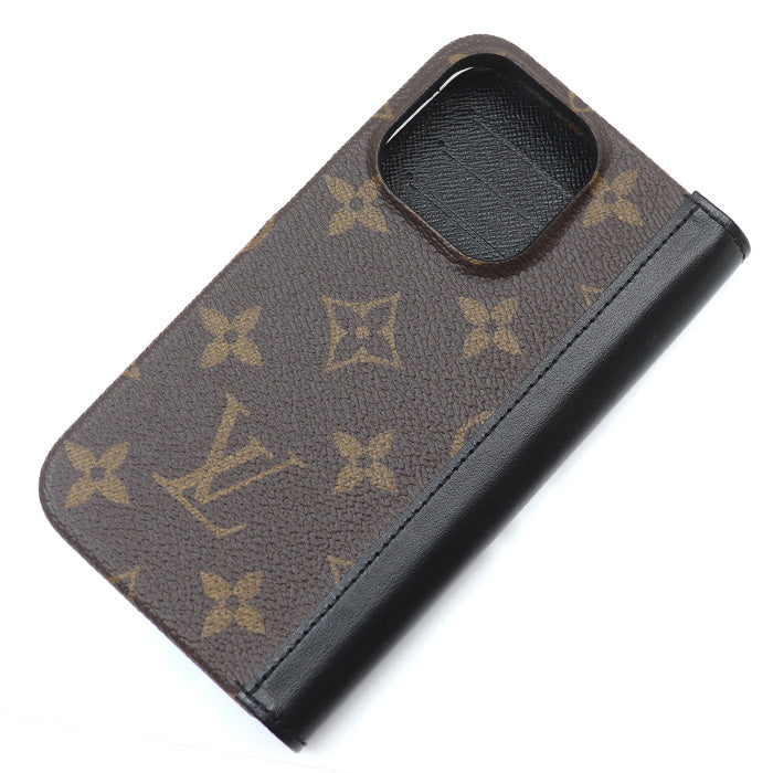 LOUIS VUITTON ルイ・ヴィトン iPhone 15Pro フォリオ iPhoneケース モノグラム M82891 ME5223 ユニセックス【中古】