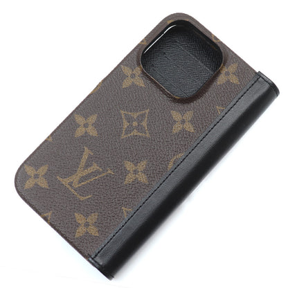 LOUIS VUITTON ルイ・ヴィトン iPhone 15Pro フォリオ iPhoneケース モノグラム M82891 ME5223 ユニセックス【中古】