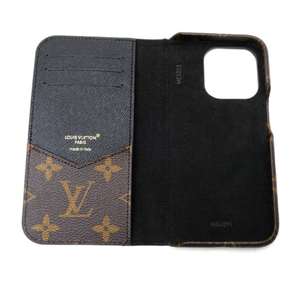 LOUIS VUITTON ルイ・ヴィトン iPhone 15Pro フォリオ iPhoneケース モノグラム M82891 ME5223 ユニセックス【中古】