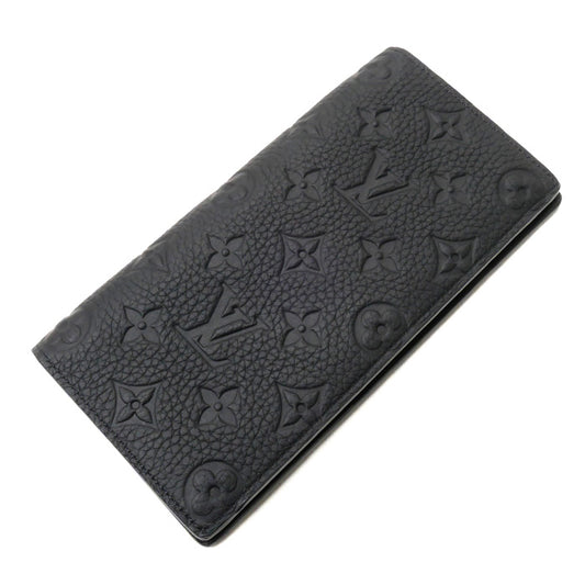 LOUIS VUITTON ルイ・ヴィトン ポルトフォイユブラザ 長財布 トリヨンレザー ノワール M69038 ICチップ メンズ【中古】【美品】