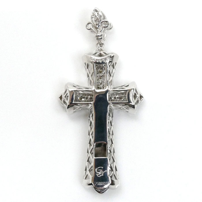 ゆきざき K18WG ホワイトゴールド ヨビコ クロス ダイヤ ペンダントトップ W31297.12.9.5 ダイヤモンド0.80ct 9.3g ユニセックス【中古】【美品】