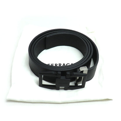 Salvatore Ferragamo サルヴァトーレフェラガモ ガンチーニ リバーシブル ベルト ブラック 670251 776323 メンズ【中古】【極美品】