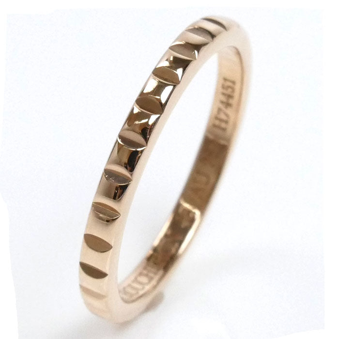 Boucheron ブシュロン K18PG ピンクゴールド クルドパリ スモール リング・指輪 JAL01164 8号 48 2.0g レディース【中古】【美品】