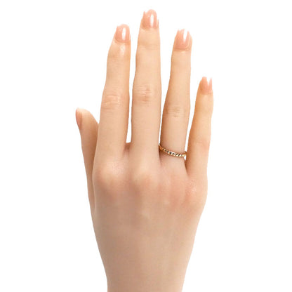 Boucheron ブシュロン K18PG ピンクゴールド クルドパリ スモール リング・指輪 JAL01164 8号 48 2.0g レディース【中古】【美品】