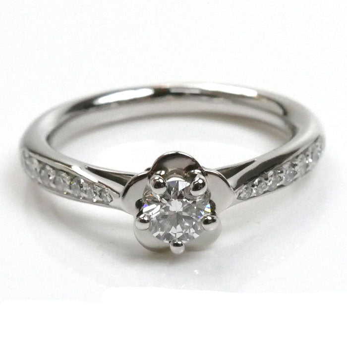 ふ*い様 CHANEL リング 8号 Pt950 ダイヤ0.25ct カメリアソ CHANEL リング 8号 Pt950 ダイヤ0.25ct カメリアソリテール - メルカリ