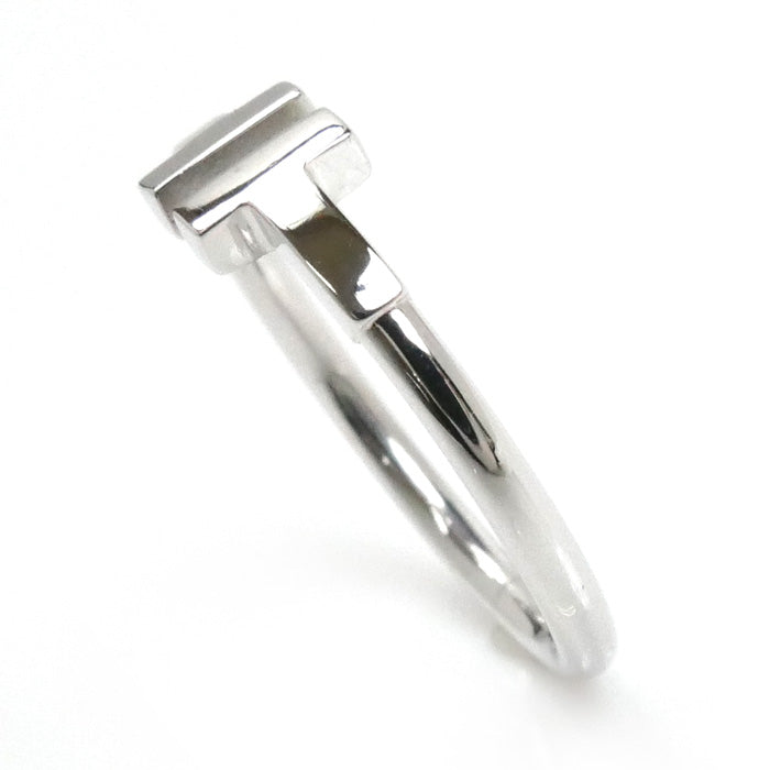 TIFFANY&Co. ティファニー K18WG ホワイトゴールド Tワイヤー リング・指輪 60148374 14号 3.5g レディース【中古】