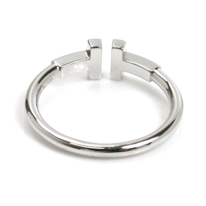 TIFFANY&Co. ティファニー K18WG ホワイトゴールド Tワイヤー リング・指輪 60148374 14号 3.5g レディース【中古】
