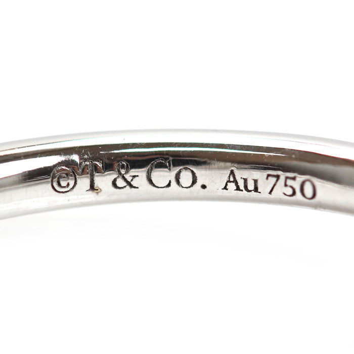 TIFFANY&Co. ティファニー K18WG ホワイトゴールド Tワイヤー リング・指輪 60148374 14号 3.5g レディース【中古】