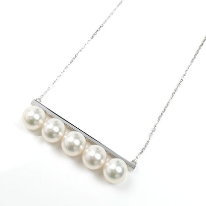 TASAKI タサキ K18WG ホワイトゴールド バランス シグネチャー パール ネックレス P-15884-18KWG アコヤパール約8.5mm 11.9g 60.5～70cm レディース【中古】【美品】