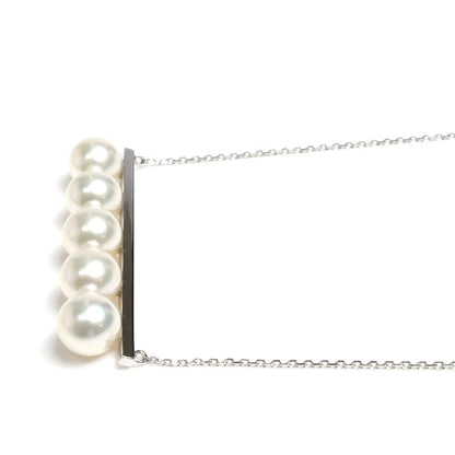 TASAKI タサキ K18WG ホワイトゴールド バランス シグネチャー パール ネックレス P-15884-18KWG アコヤパール約8.5mm 11.9g 60.5～70cm レディース【中古】【美品】