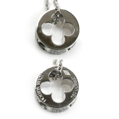 LOUIS VUITTON ルイ・ヴィトン K18WG ホワイトゴールド パンダンティフ アンプラント ダイヤ ネックレス Q93127 UGB837 ダイヤモンド 6.2g 40cm レディース【中古】